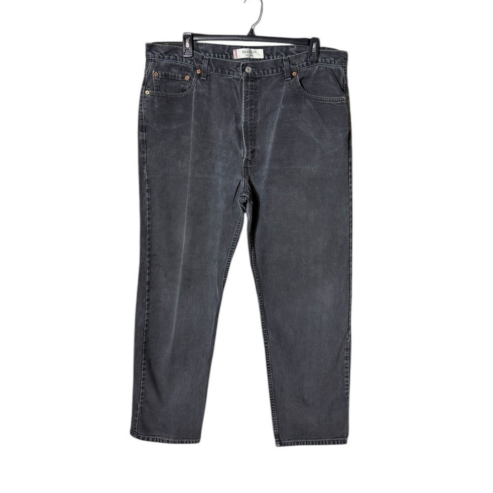 Vtg Levis 550 Mens Jeans Size 42 2000s Relaxed Fit Charcoal Grey Y2K Grunge